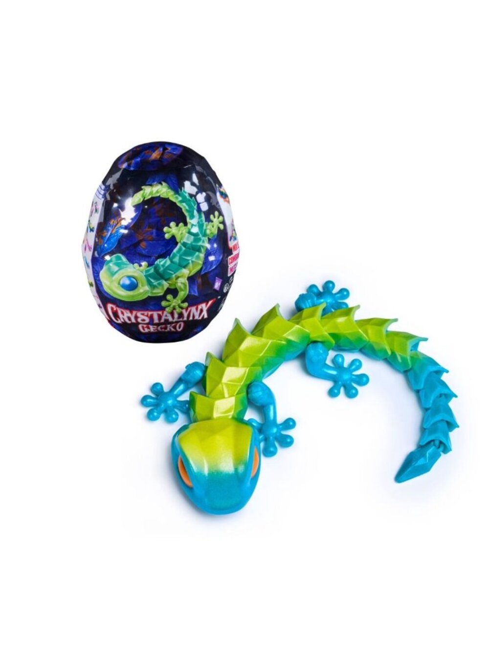 CrystaLynx Gecko 9 Toy Egg - Mix & Match Collectible Figures For Ages 8+